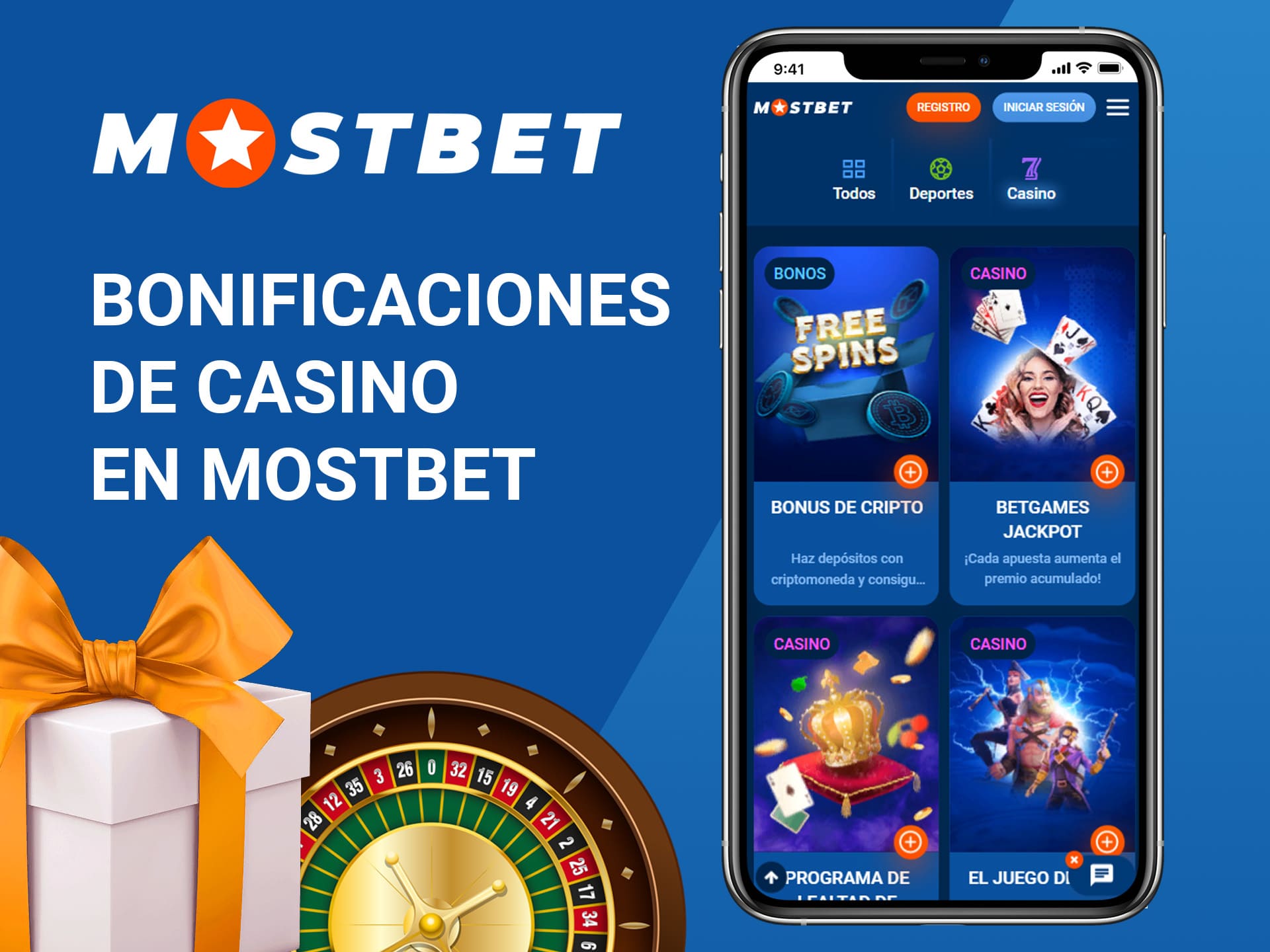 Bonificaciones de casino en Mostbet